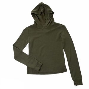 SALE - Tillys Destined  Green Crop Hoody Sweatshirt NEW